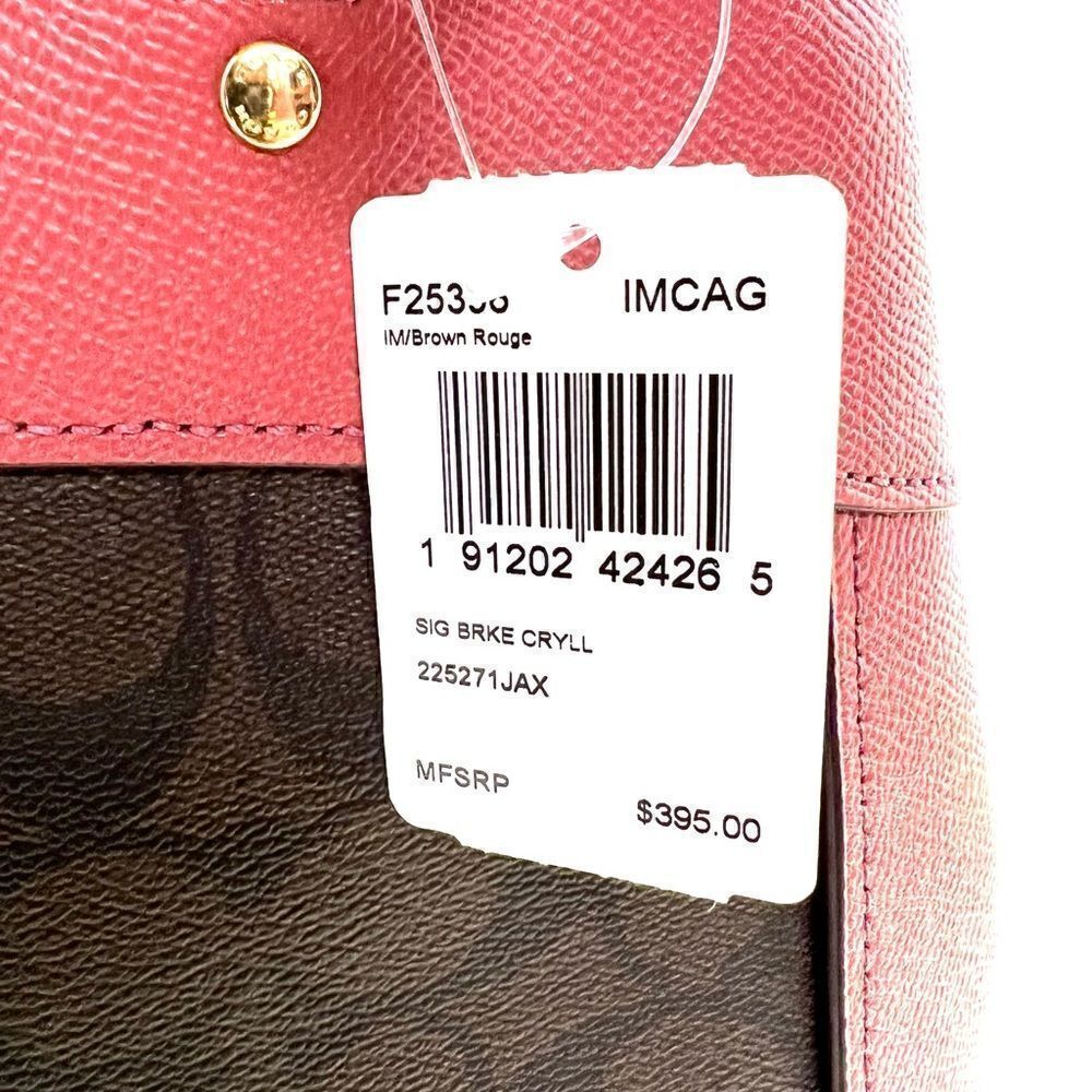 🔥🎁NWT! Coach BROOKE Carryall Satchel Handbag Msrp.$395.00 - Picture 7 of 8